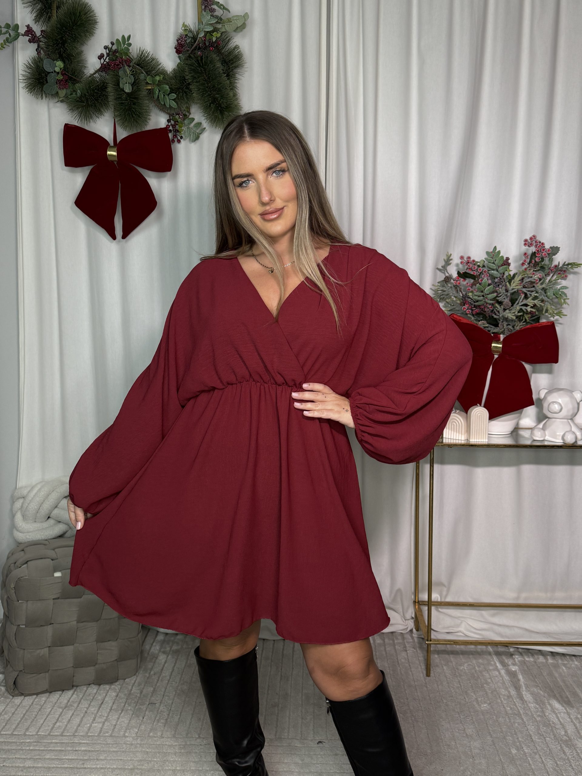 Sukienka Miranova Bordo - obrazek 4