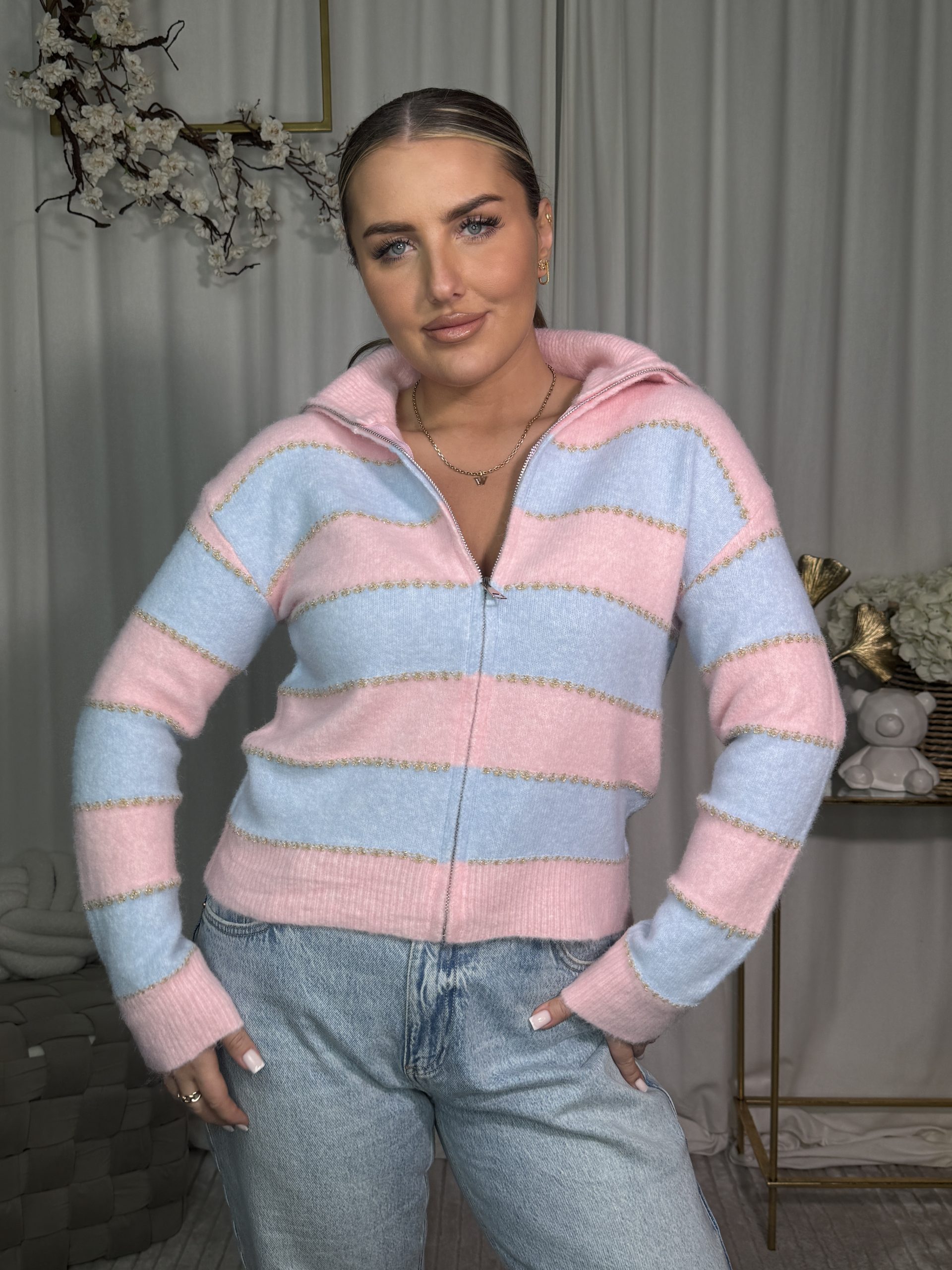 Sweter Pastelle Pink Blue