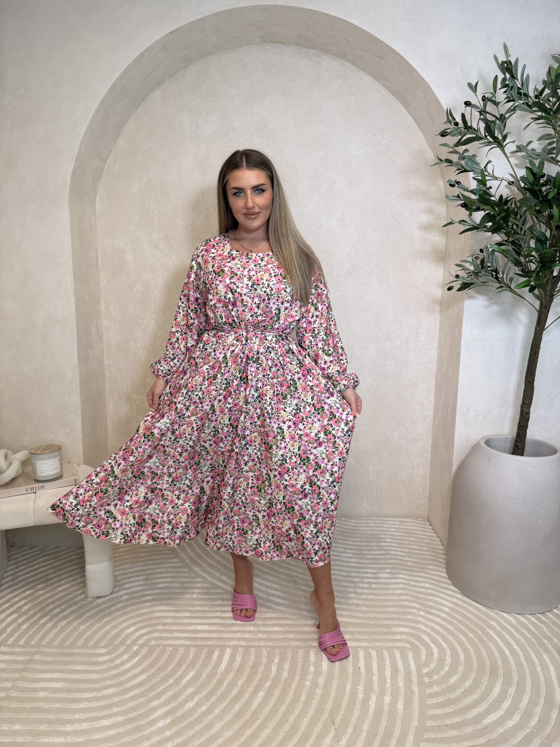 Sukienka Melli Colorful Flowers - obrazek 4