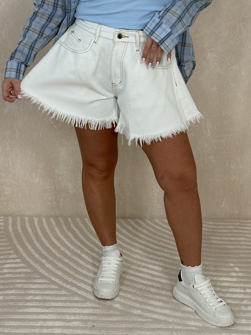 Shorty Miris White Jeans