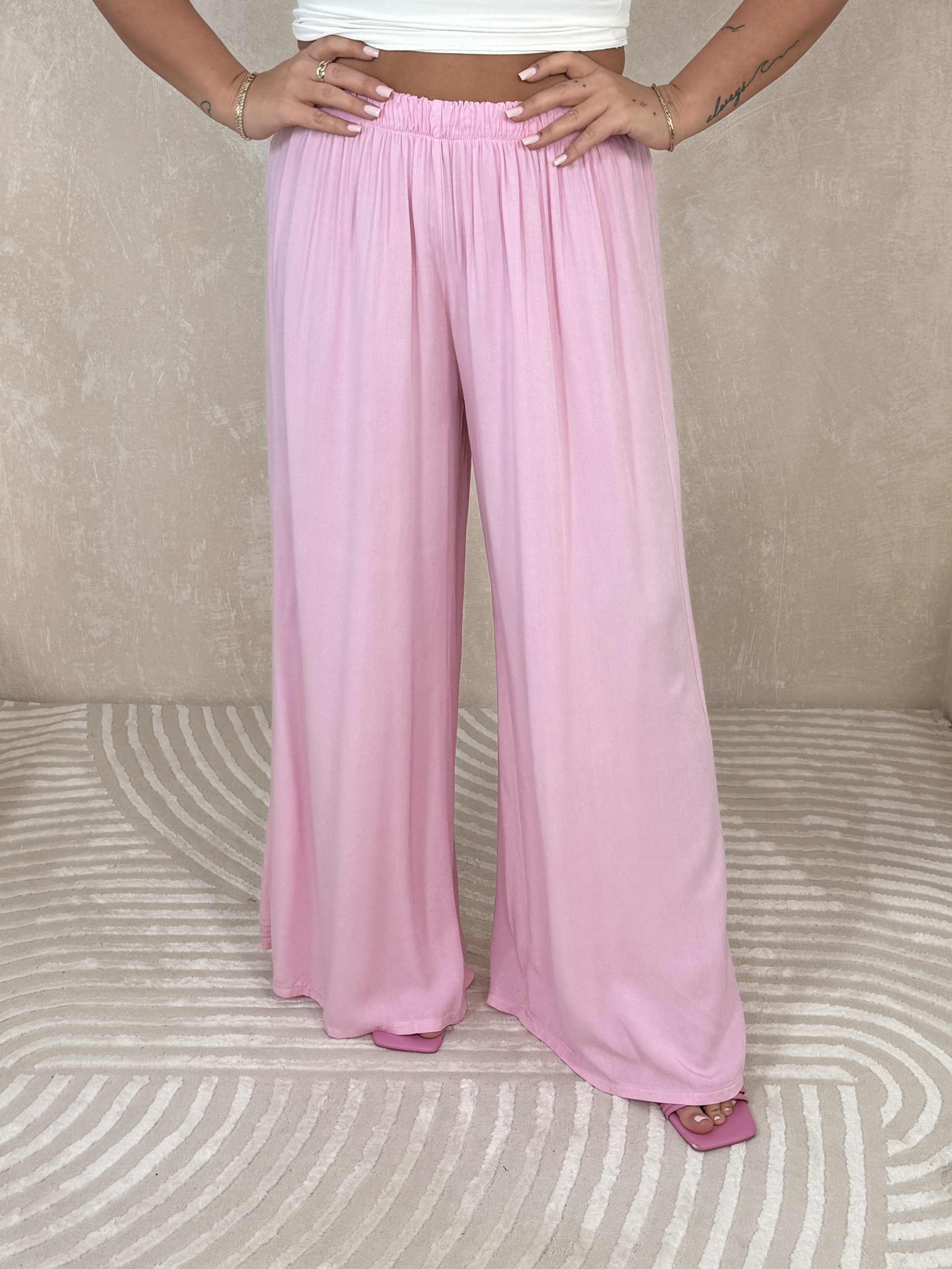 Spodnie Prato Baby Pink - obrazek 3