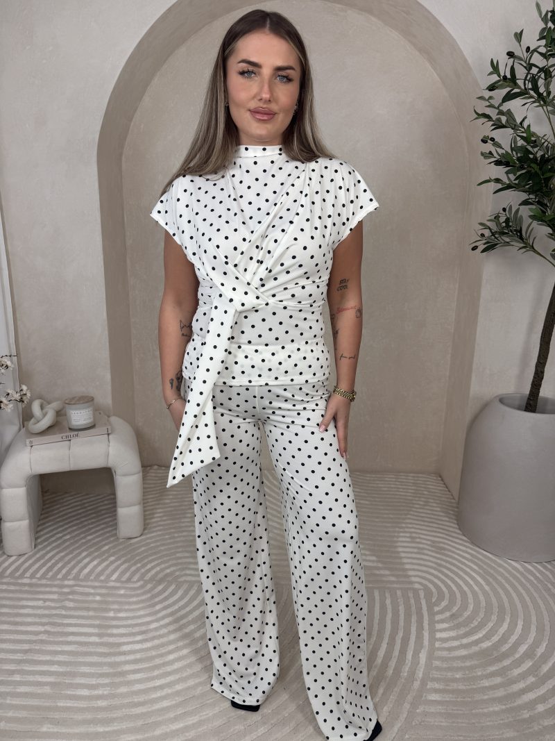Komplet Yalla White Dots