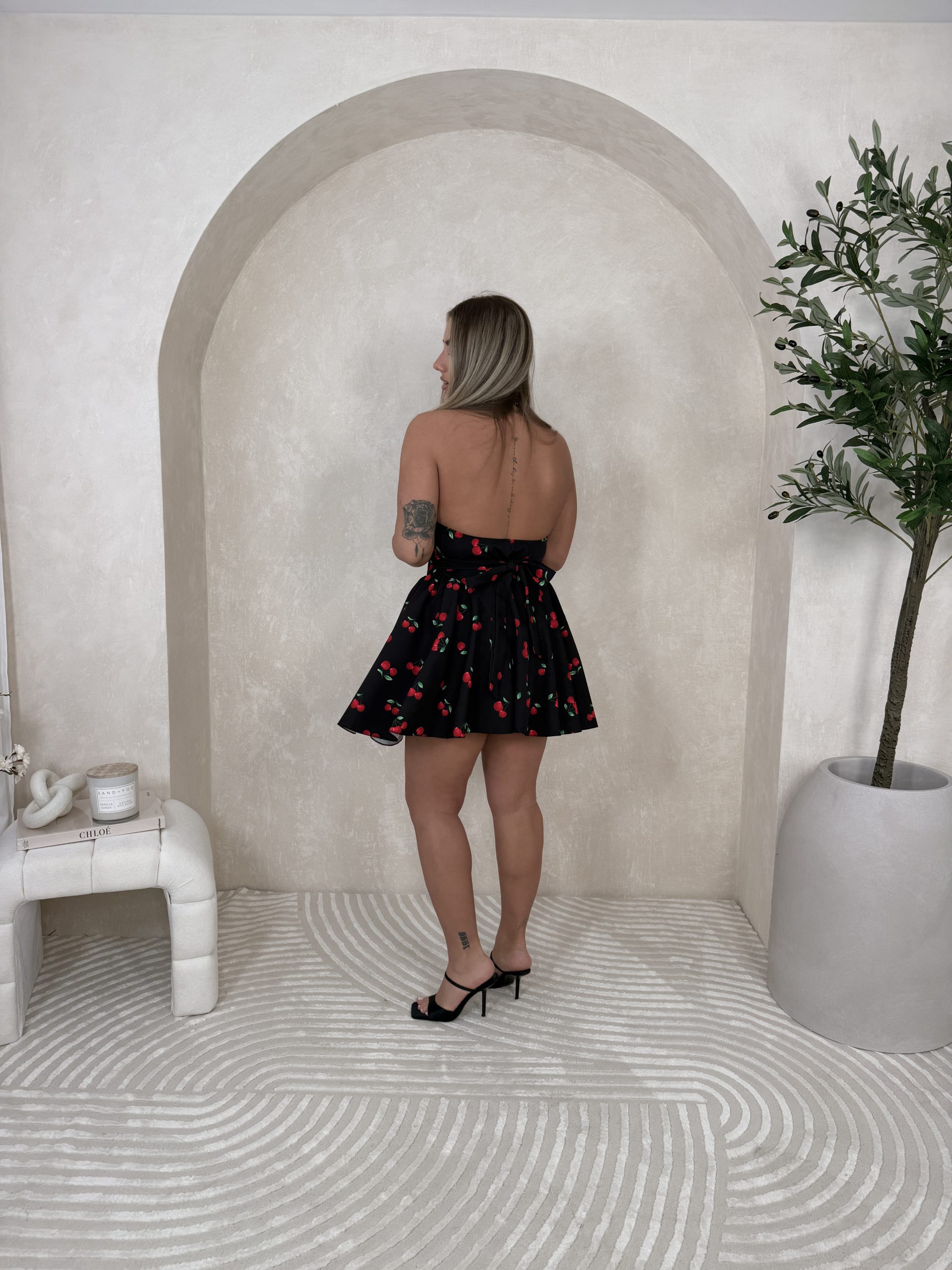 Sukienka Moneli Black Cherry - obrazek 3