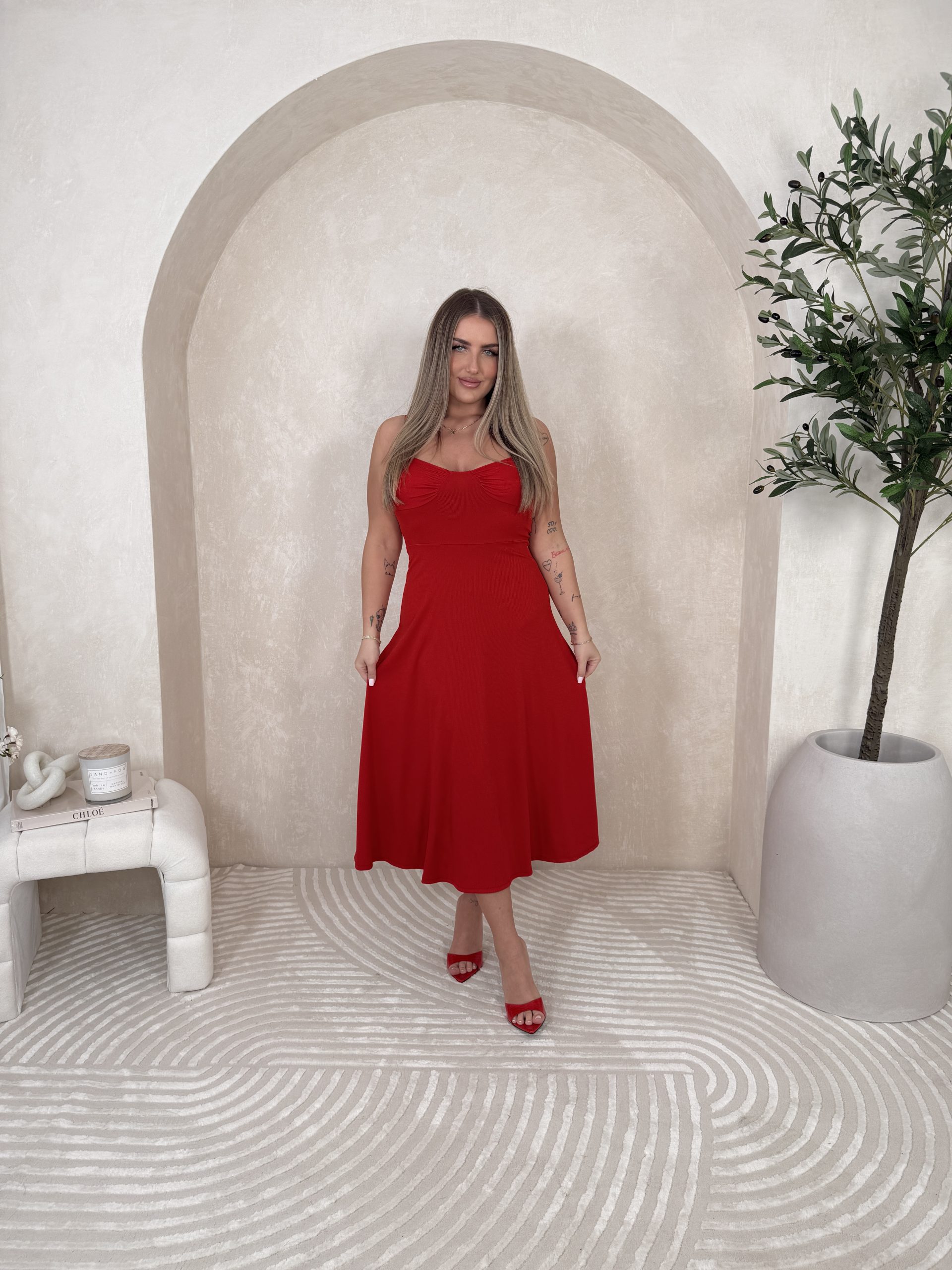 Sukienka Snooki Red - obrazek 4