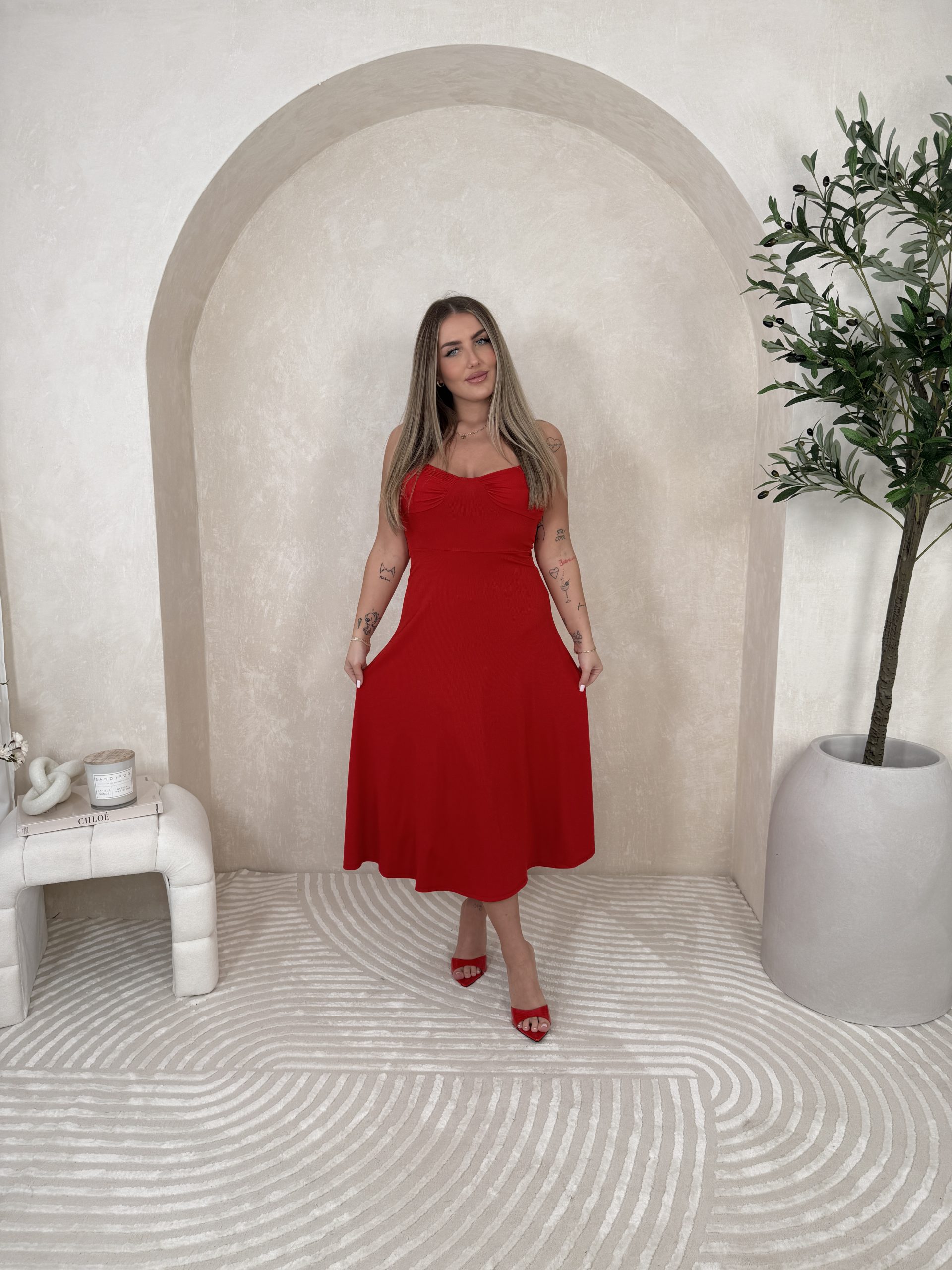 Sukienka Snooki Red - obrazek 2