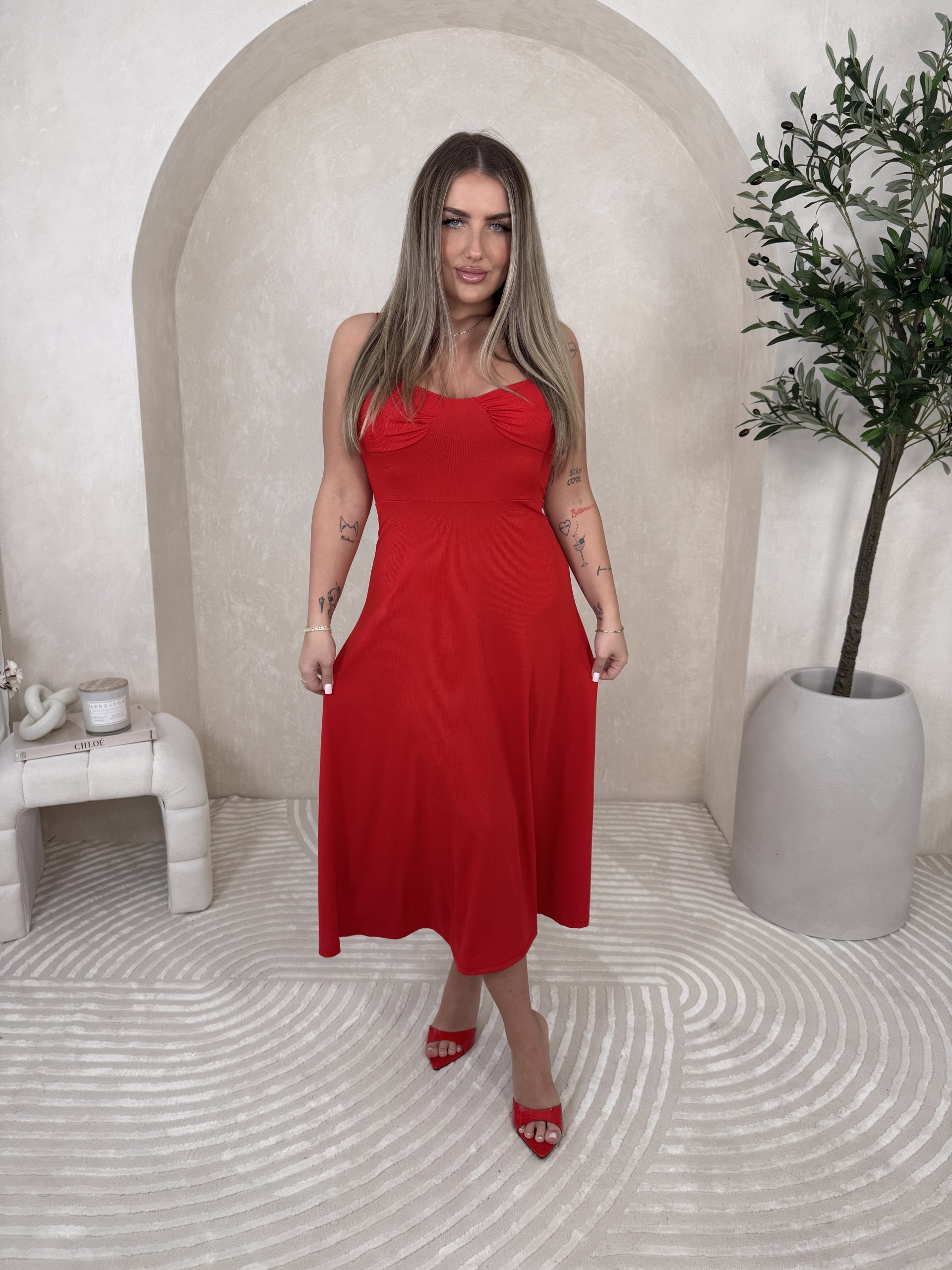 Sukienka Snooki Red - obrazek 5