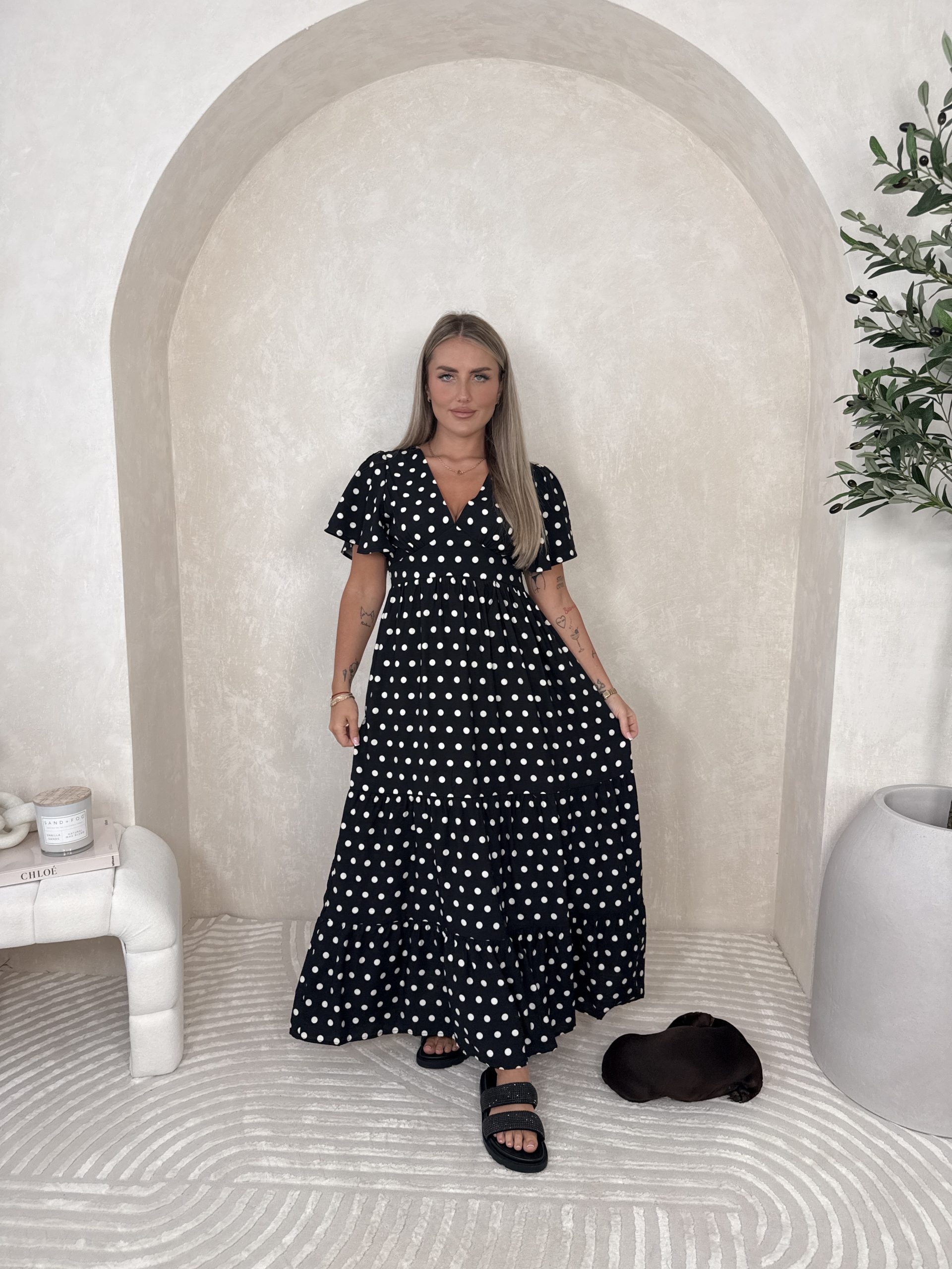 Sukienka Mareille Black Dots - obrazek 4