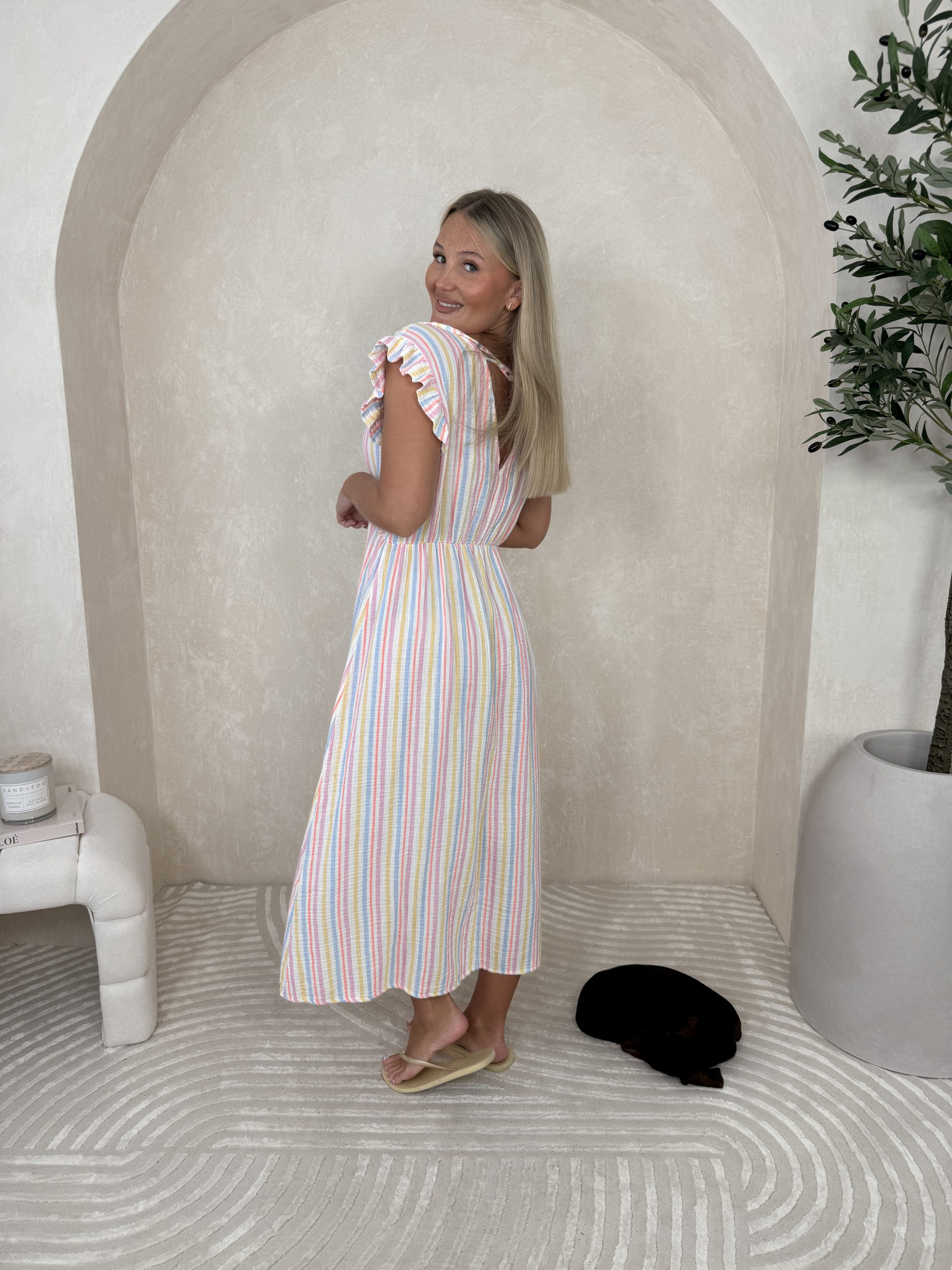Sukienka Olaya Colorful Stripes - obrazek 7