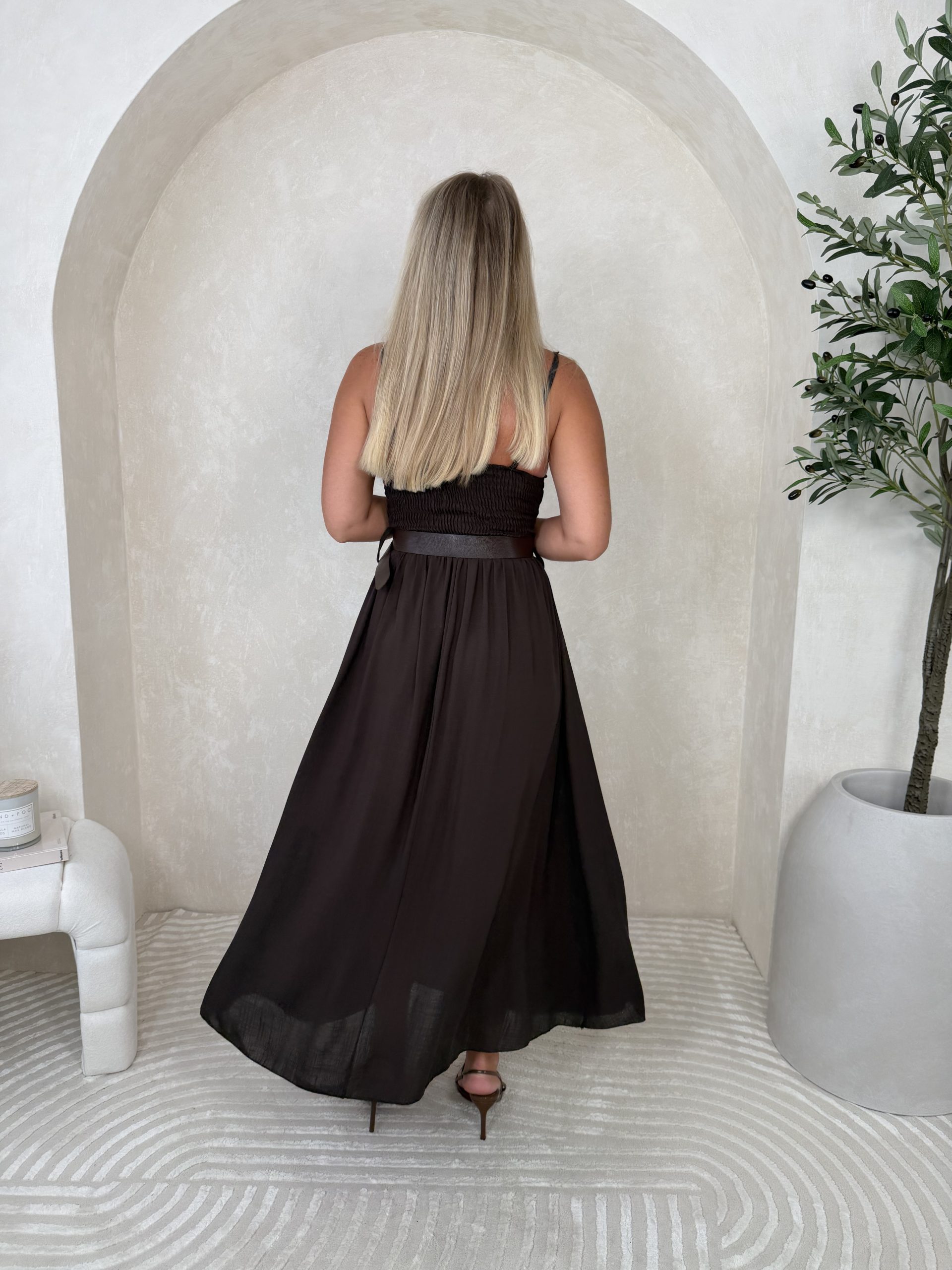 Sukienka Meria Dark Brown - obrazek 4