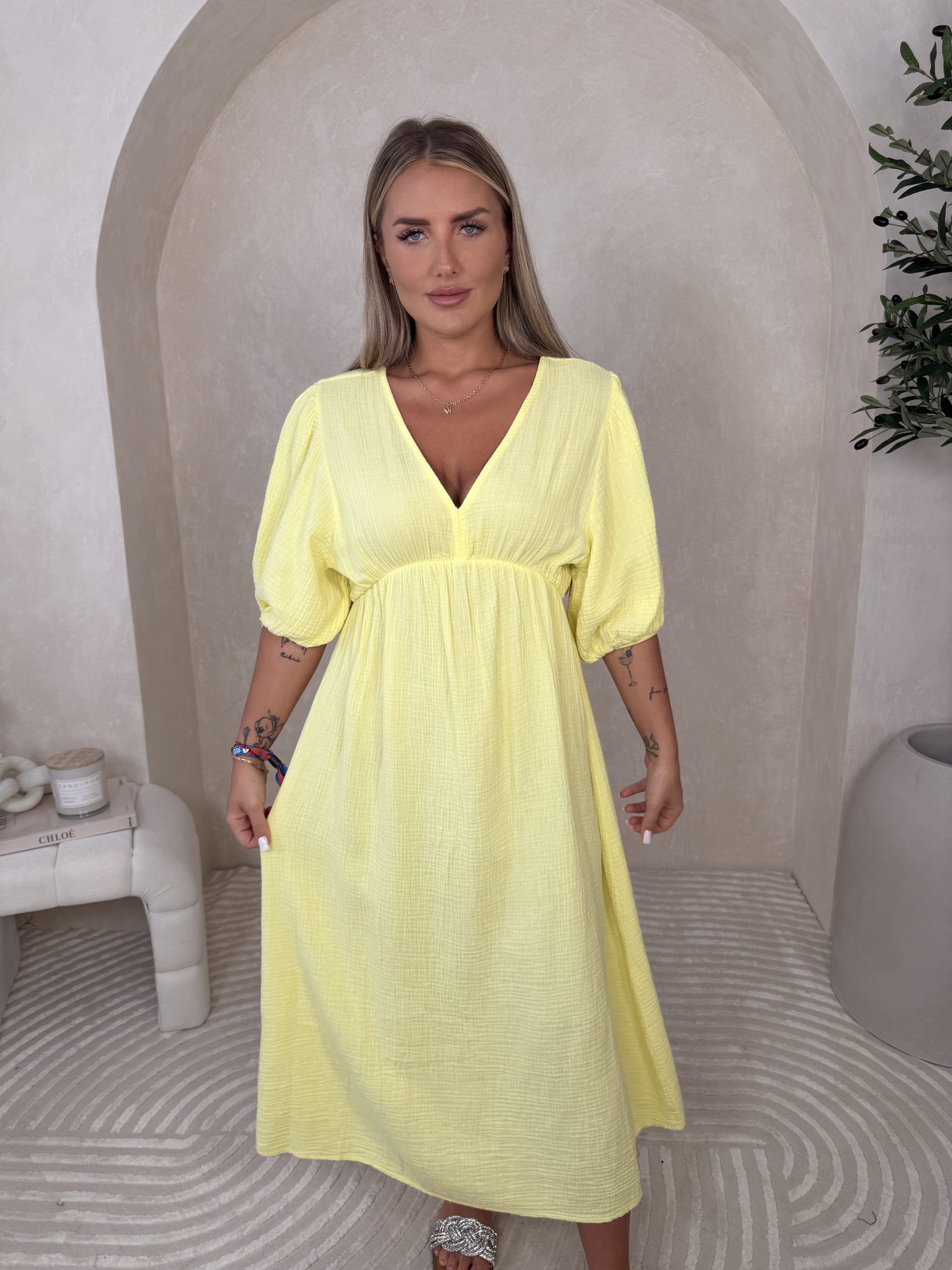 Sukienka Lomilo Yellow - obrazek 3