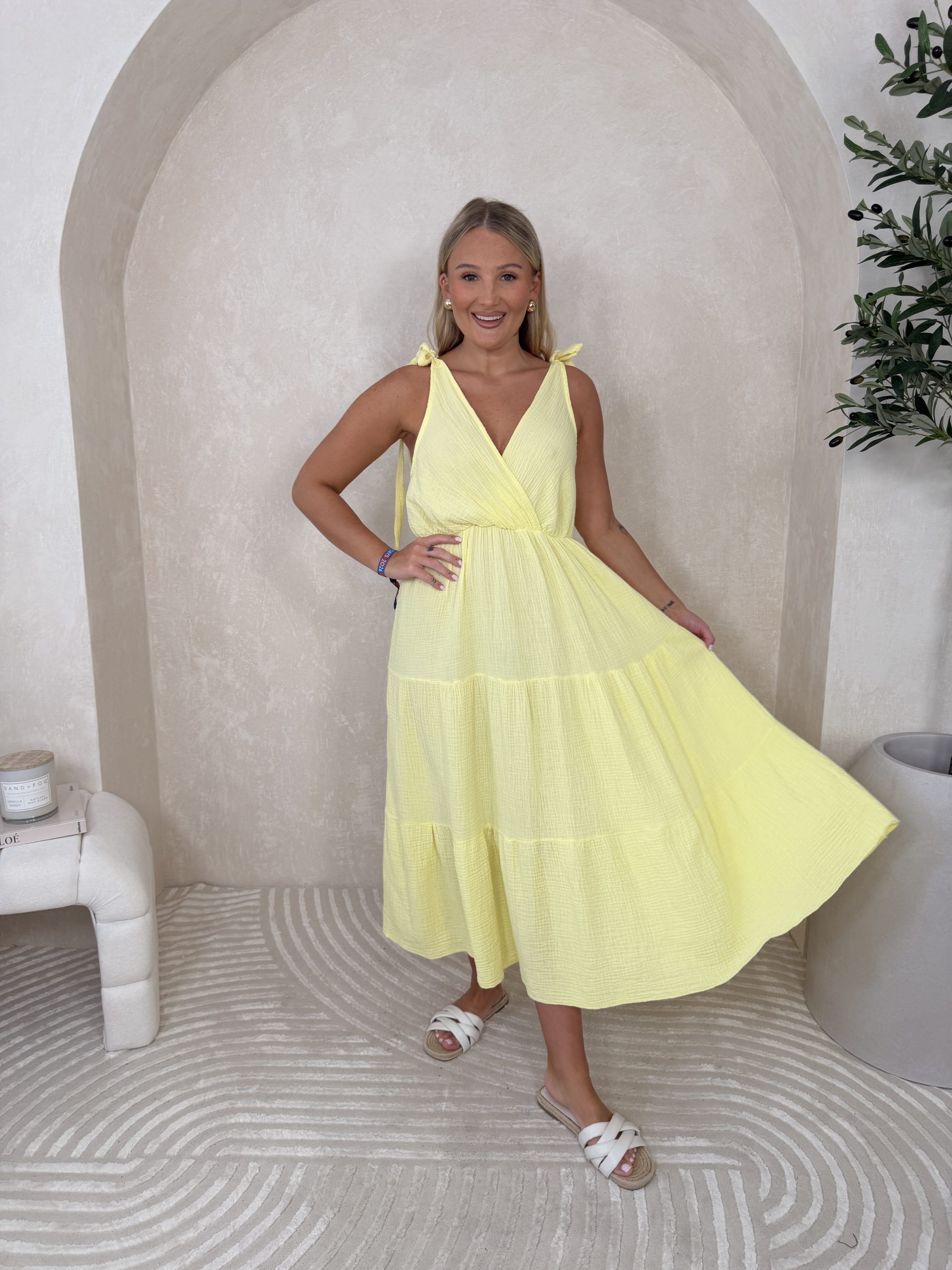Sukienka Kokeri Yellow - obrazek 2
