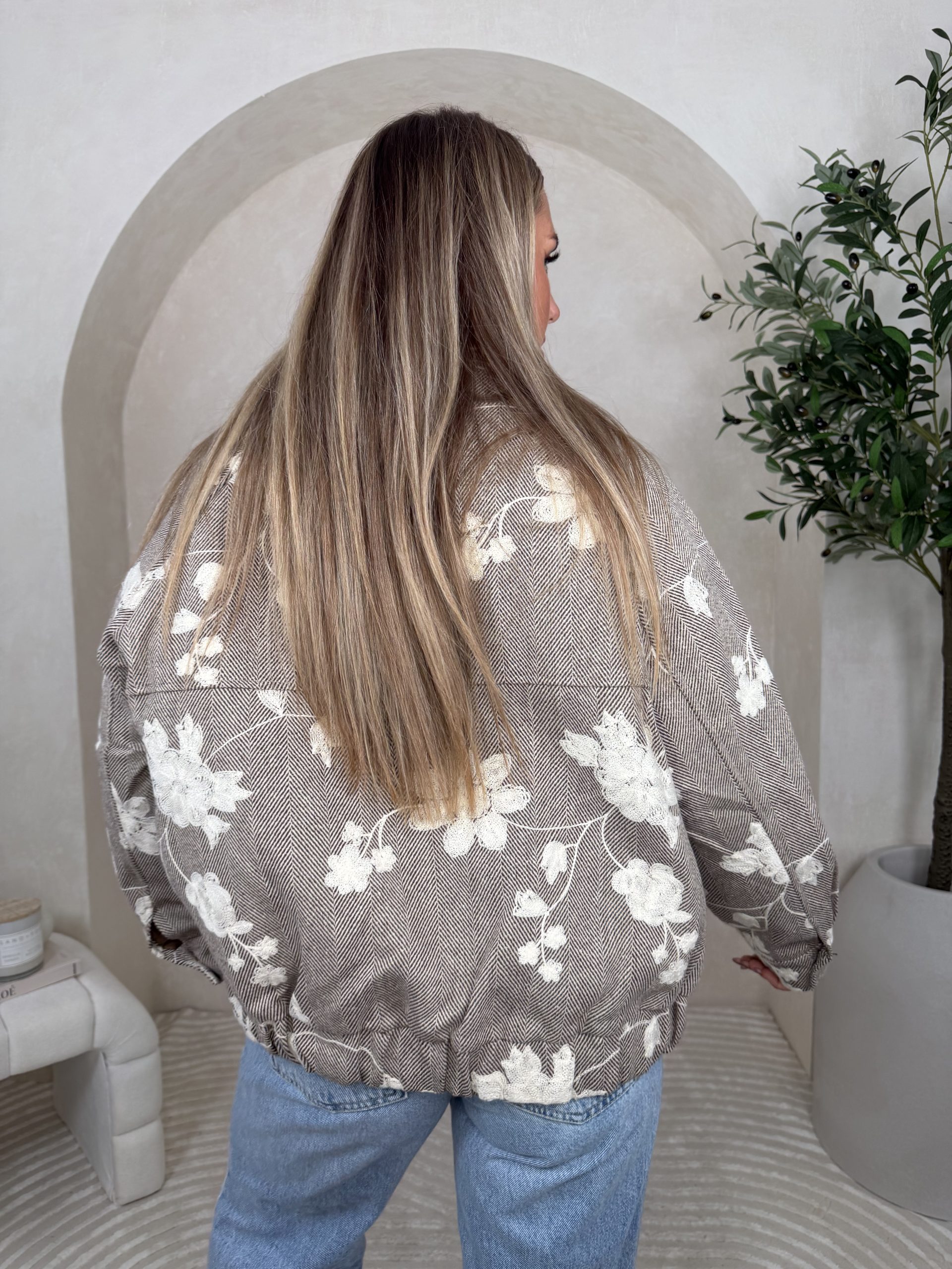 Kurtka Lormi Grey Flowers - obrazek 4
