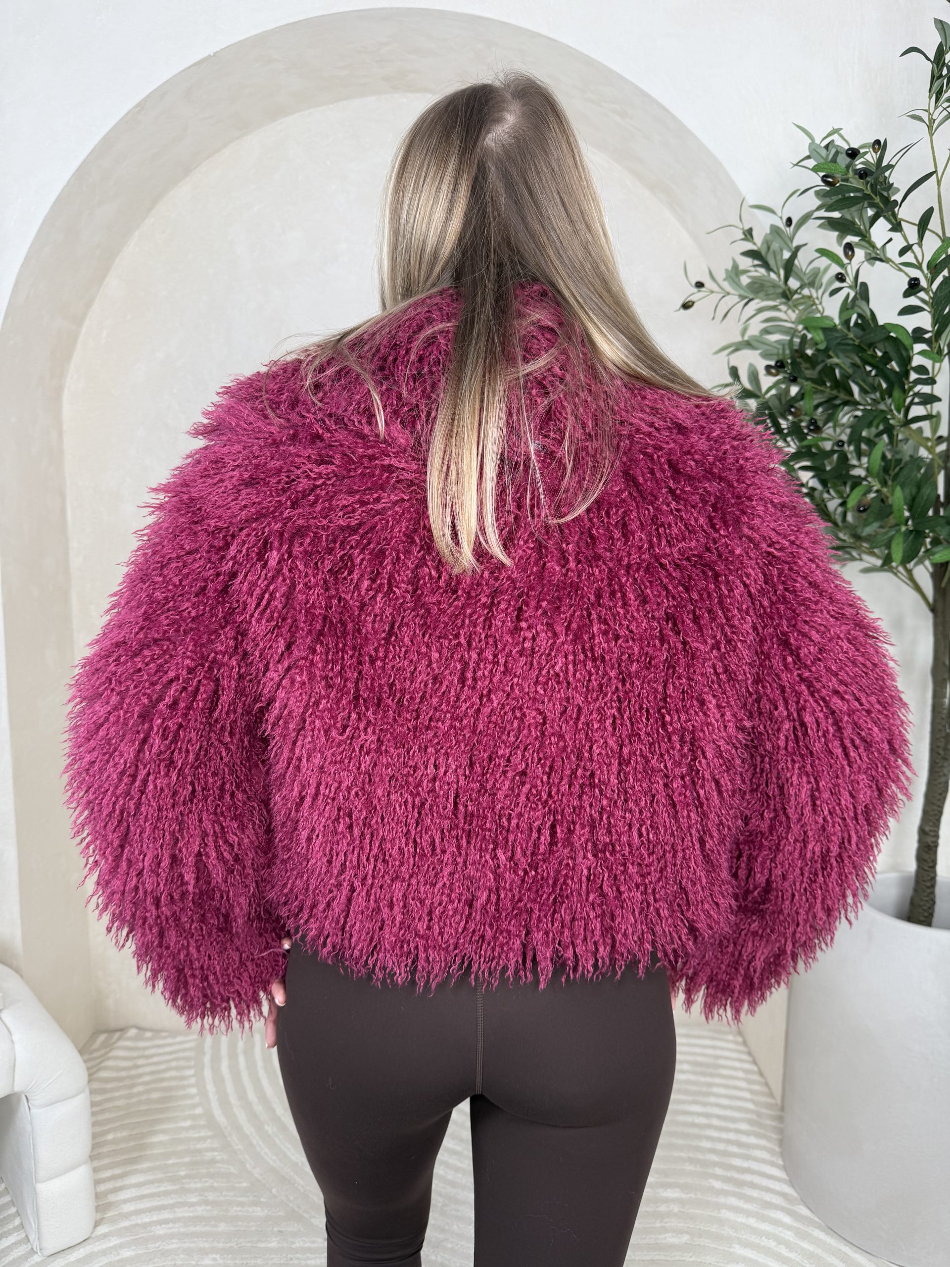 Futro Selmo Dark Pink - obrazek 3